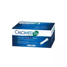 Kalsimert D3 500 mg / 1000 IE direkte granulat, 60 stk
