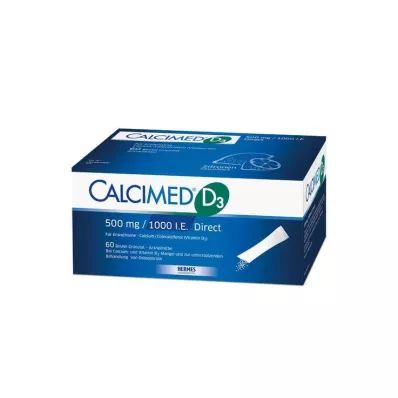 CALCIMED D3 500 mg/1000 IE direkte granulat, 60 stk