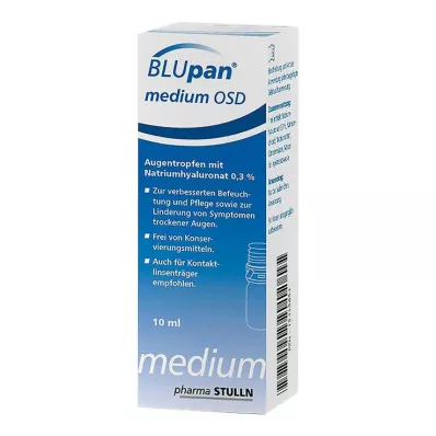Blupan medium Osd øyedråper, 10 ml