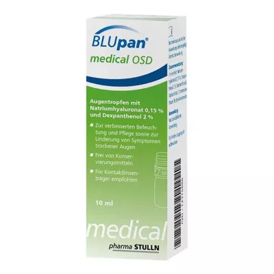 BLUPAN medisinsk OSD Øyedråper, 10 ml BLUPAN medisinsk OSD Øyedråper, 10 ml