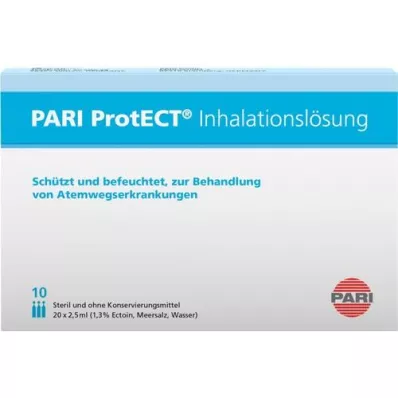 PARI ProtECT Inhalasjonsløsning med Ectoin Ampuller, 10X2,5 ml