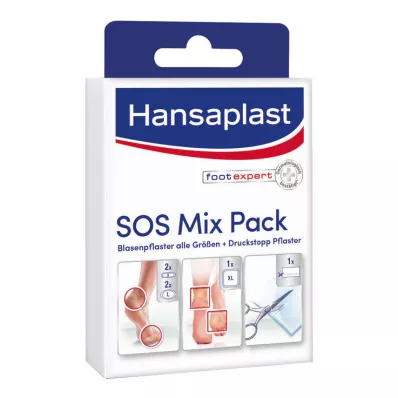 HANSAPLAST Blistergips SOS Blandingspakke, 6 stk