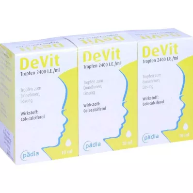Devit dråper 2400 IE / ml orale dråper, 3X10 ml Devit dråper 2400 IE / ml orale dråper, 3X10 ml
