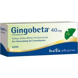 Gingobeta 40 mg filmdrasjerte tabletter, 60 stk