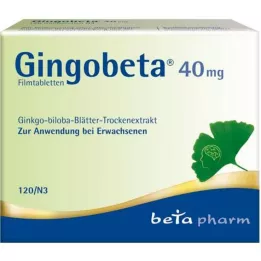 Gingobeta 40 mg filmdrasjerte tabletter, 120 stk