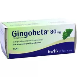GINGOBETA 80 mg filmdrasjerte tabletter, 60 stk