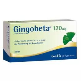 Gingobeta 120 mg filmdrasjerte tabletter, 30 stk