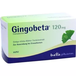 GINGOBETA 120 mg filmdrasjerte tabletter, 60 stk