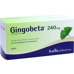 GINGOBETA 240 mg filmdrasjerte tabletter, 60 stk