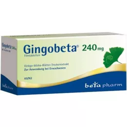 Gingobeta 240 mg filmdrasjerte tabletter, 60 stk