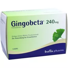 GINGOBETA 240 mg filmdrasjerte tabletter, 120 stk