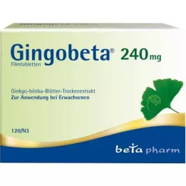 Gingobeta 240 mg filmdrasjerte tabletter, 120 stk