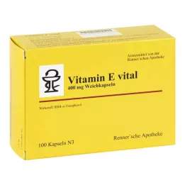 VITAMIN E VITAL 400 mg Rennersche Apotheke Soft C., 100 stk