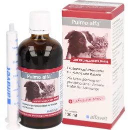 PULMO ALFA Flytende tilleggsfôr til hunder/katter, 100 ml