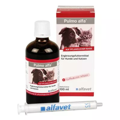 PULMO ALFA Flytende tilleggsfôr til hunder/katter, 100 ml PULMO ALFA Flytende tilleggsfôr til hunder/katter, 100 ml