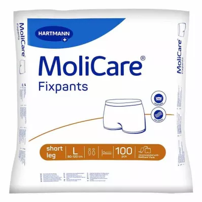 MOLICARE Fixpants korte ben størrelse L, 100 stk
