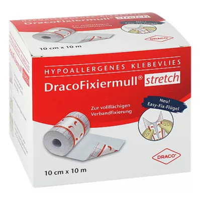 Draco fikseringsgaze stretch 10 cmx10 m, 1 stk Draco fikseringsgaze stretch 10 cmx10 m, 1 stk