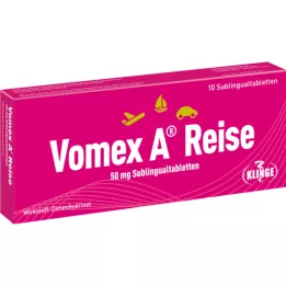 VOMEX A Reise 50 mg sublingvaltabletter, 10 stk
