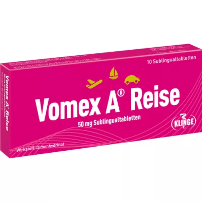 VOMEX A Reise 50 mg sublingvaltabletter, 10 stk