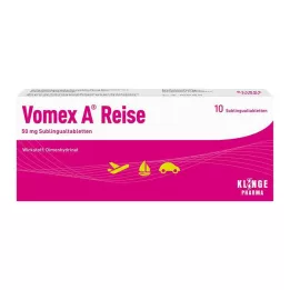 VOMEX A Reise 50 mg sublingvaltabletter, 10 stk