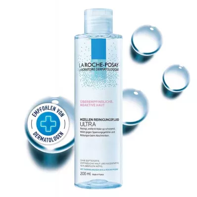 ROCHE-POSAY Micelle rensevæske for reaktiv hud, 200 ml