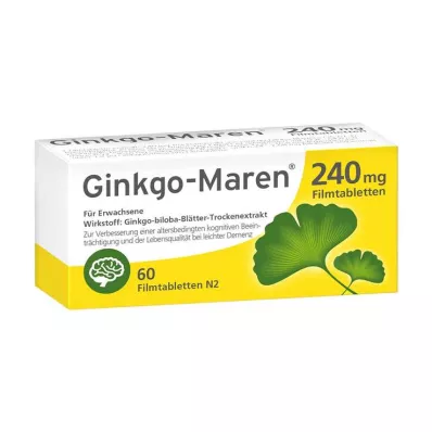 Ginkgo-Maren 240 mg filmdrasjerte tabletter, 60 stk