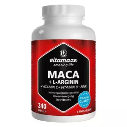 MACA 4:1 høydose+L-argininkapsler, 240 stk