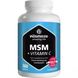 MSM HOCHDOSIERT+Vitamin C-kapsler, 360 stk