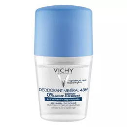 VICHY DEO Roll-on Mineral 48h uten aluminium, 50 ml