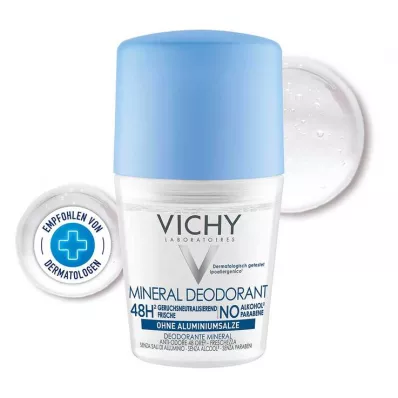 Vichy Deodorant Roll-on Mineral 48h uten aluminium, 50 ml Vichy Deodorant Roll-on Mineral 48h uten aluminium, 50 ml