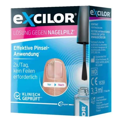 EXCILOR Oppløsning mot neglesopp, 1X3,3 ml EXCILOR Oppløsning mot neglesopp, 1X3,3 ml