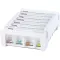 ANABOX Kompakt 7-dagers ukentlig doseringsdispenser hvit, 1 stk