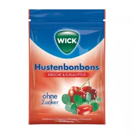 WICK Villkirsebær &amp; Eukalyptusgodterier uten sukkerpose, 72 g