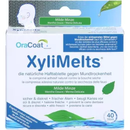 ORACOAT XyliMelts limtabletter mild mint, 40 stk