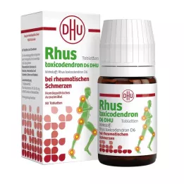 RHUS TOXICODENDRON D 6 Tabl.for revmatiske smerter, 80 stk