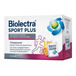 BIOLECTRA Sport Plus drikkegranulat, 20X7,5 g