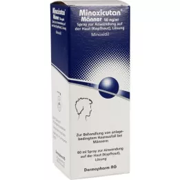 MINOXICUTAN Spray for menn 50 mg/ml, 60 ml