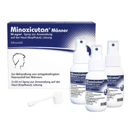MINOXICUTAN Men 50 mg/ml Spray, 3X60 ml, 3X60 ml