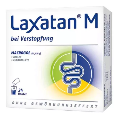 LAXATAN M Granulat til fremstilling av en suspensjon for administrering, 24 stk
