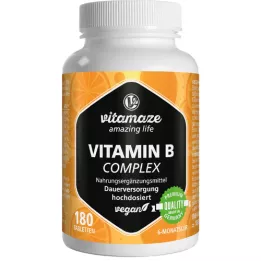 VITAMIN B COMPLEX veganske høydosetabletter, 180 stk