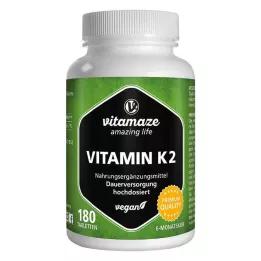 VITAMIN K2 200 μg veganske høydosetabletter, 180 stk