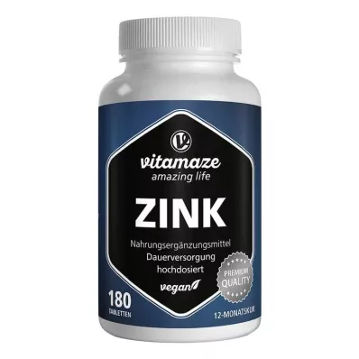 Sink 25 mg høydose veganske tabletter, 180 stk Sink 25 mg høydose veganske tabletter, 180 stk