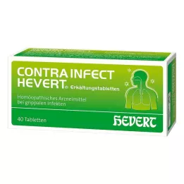 CONTRAINFECT Hevert forkjølelsestabletter, 40 stk