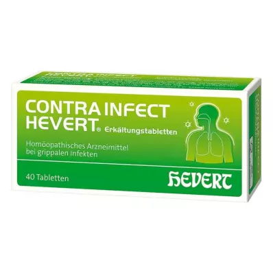 CONTRAINFECT Hevert forkjølelsestabletter, 40 stk CONTRAINFECT Hevert forkjølelsestabletter, 40 stk