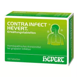 CONTRAINFECT Hevert forkjølelsestabletter, 100 stk