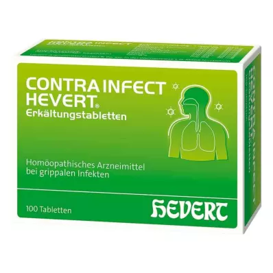 CONTRAINFECT Hevert forkjølelsestabletter, 100 stk CONTRAINFECT Hevert forkjølelsestabletter, 100 stk
