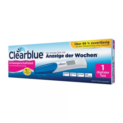 CLEARBLUE Graviditetstest med ukebestemmelse, 1 stk
