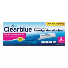CLEARBLUE Graviditetstest med ukebestemmelse, 2 stk