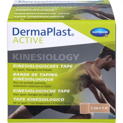 DERMAPLAST Active Kinesiology Tape 5 cmx5 m beige, 1 stk