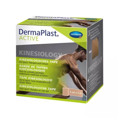 Dermaplast Active Kinesiology Tape 5 cmx5 m beige, 1 stk